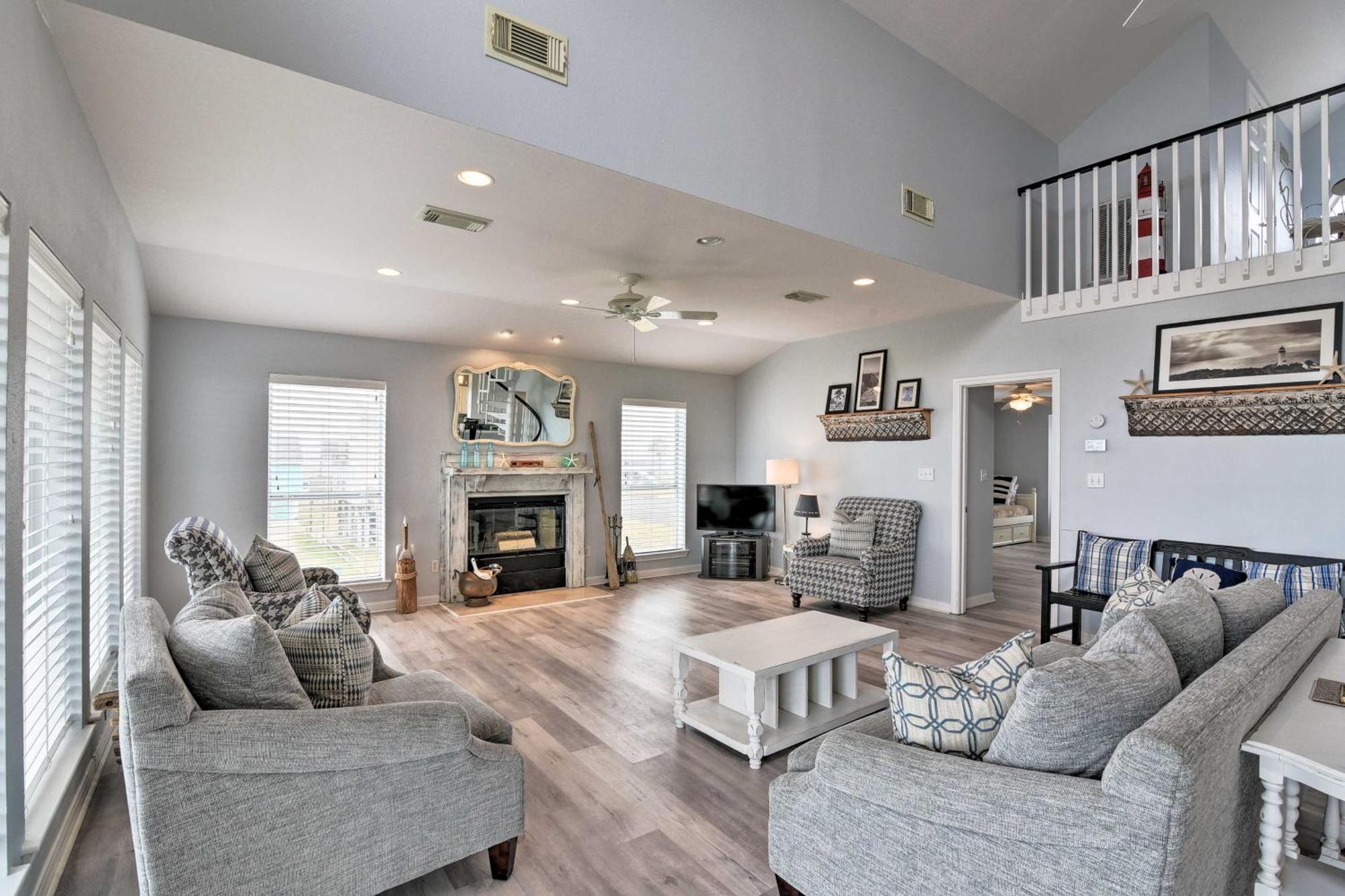 Oceanfront Galveston Home - Walk To Beach! Exterior foto